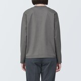 婦人　天竺編みクルーネック長袖Ｔシャツ