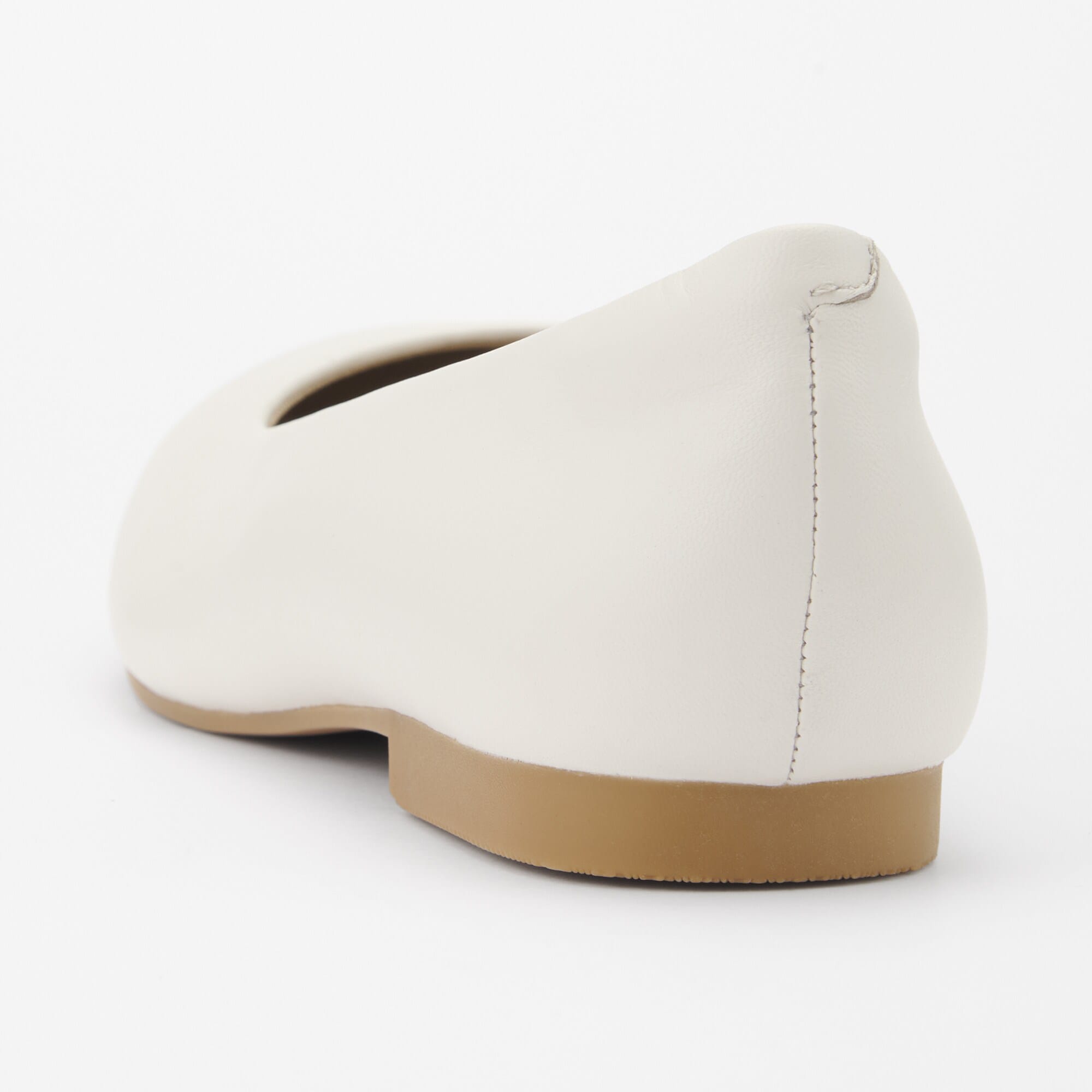 婦人　疲れにくい　レザーフラットシューズ