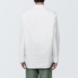 紳士　洗いざらしブロード長袖シャツ