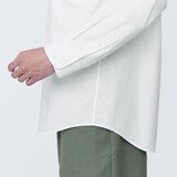 紳士　洗いざらしブロード長袖シャツ