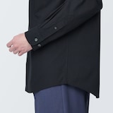 紳士　洗いざらしブロード長袖シャツ