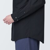 紳士　洗いざらしブロード長袖シャツ