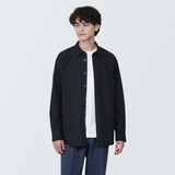 紳士　洗いざらしブロード長袖シャツ