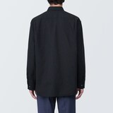 紳士　洗いざらしブロード長袖シャツ