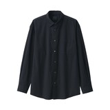 紳士　洗いざらしブロード長袖シャツ