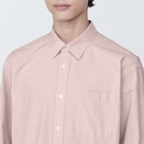 紳士　洗いざらしブロード長袖シャツ