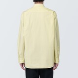 紳士　洗いざらしブロード長袖シャツ