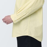 紳士　洗いざらしブロード長袖シャツ