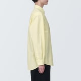 紳士　洗いざらしブロード長袖シャツ