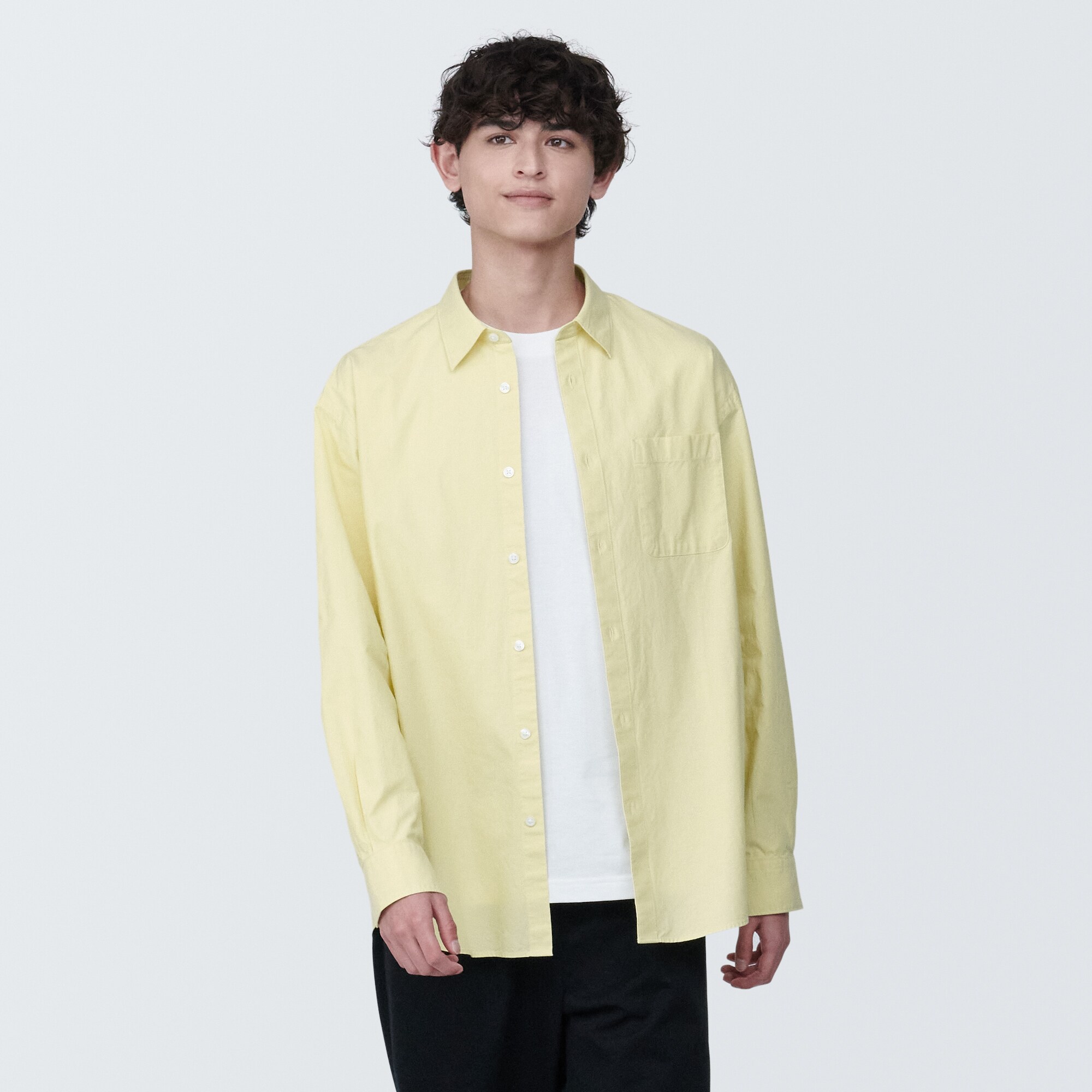 紳士 洗いざらしブロード長袖シャツ | 無印良品