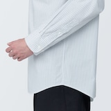 紳士　洗いざらしブロード長袖シャツ