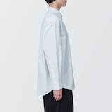 紳士　洗いざらしブロード長袖シャツ