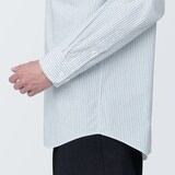 紳士　洗いざらしブロード長袖シャツ