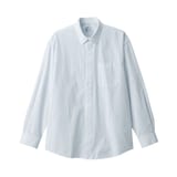 紳士　洗いざらしブロード長袖シャツ