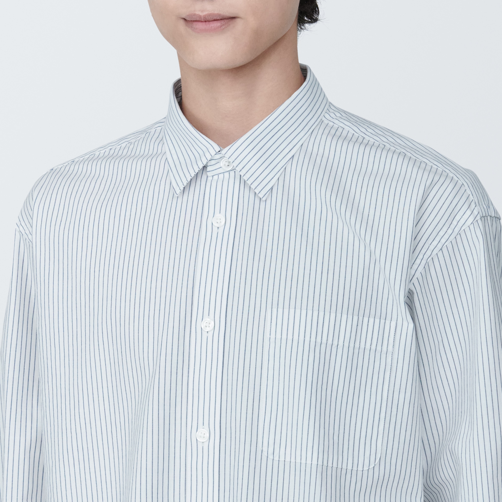 紳士 洗いざらしブロード長袖シャツ | 無印良品