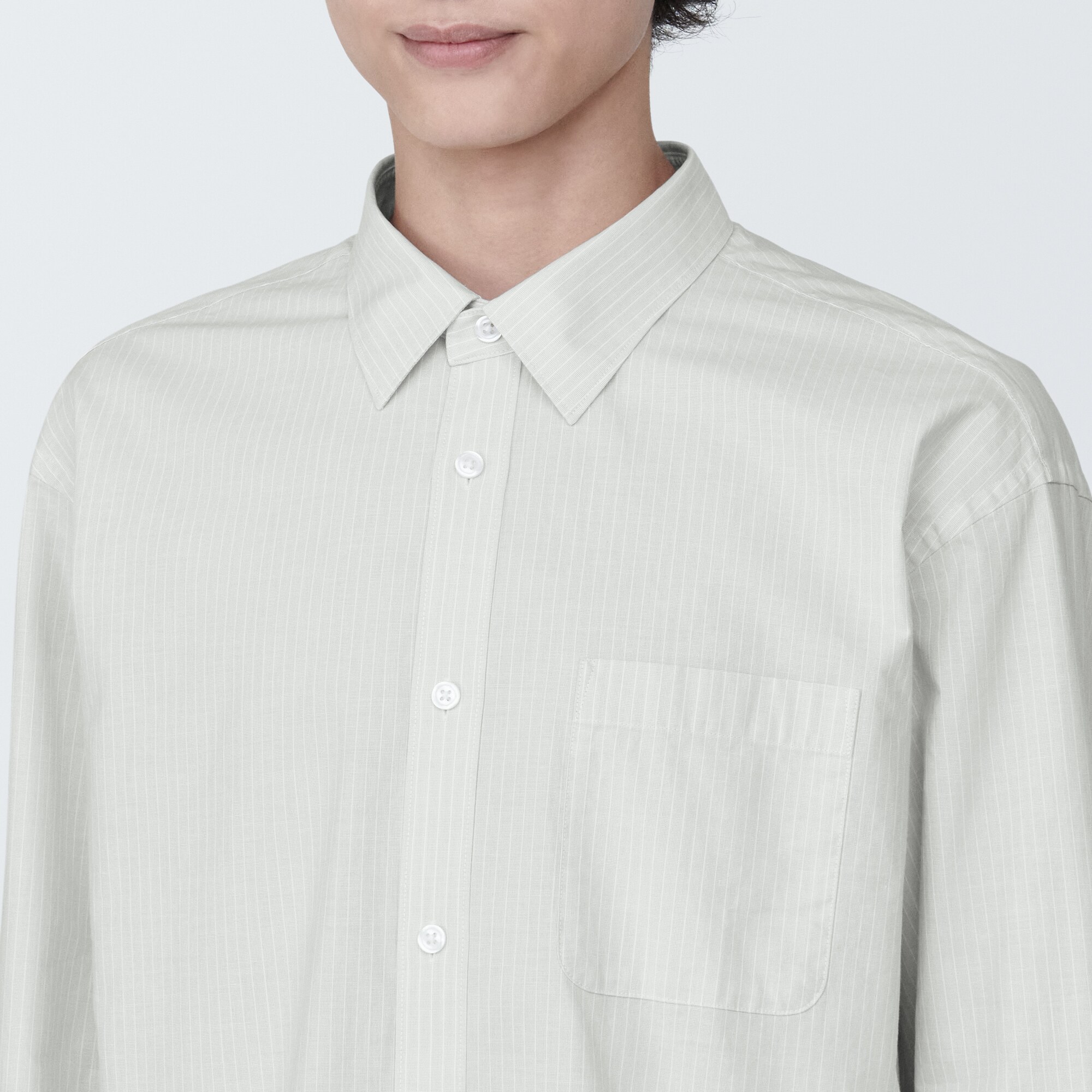 紳士 洗いざらしブロード長袖シャツ | 無印良品