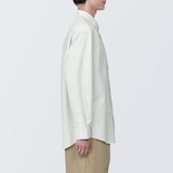 紳士　洗いざらしブロード長袖シャツ