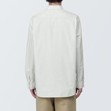 紳士　洗いざらしブロード長袖シャツ