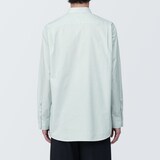 紳士　洗いざらしブロード長袖シャツ