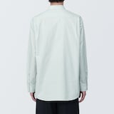 紳士　洗いざらしブロード長袖シャツ