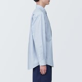 紳士　洗いざらしブロード長袖シャツ