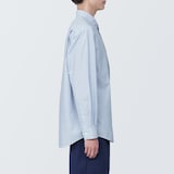 紳士　洗いざらしブロード長袖シャツ