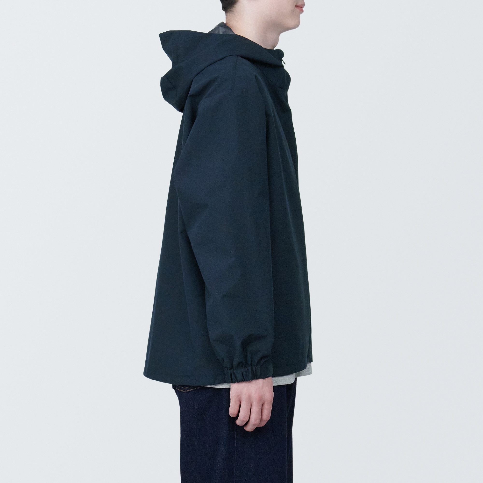 MUJI無印良品　ゴートレザージップアップジャケット　山羊　ブラック Labo Unisex Easy-Clean Zip-Up Blouson | Unisex Clothing