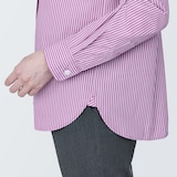 婦人　洗いざらし　ブロードレギュラーカラー長袖シャツ