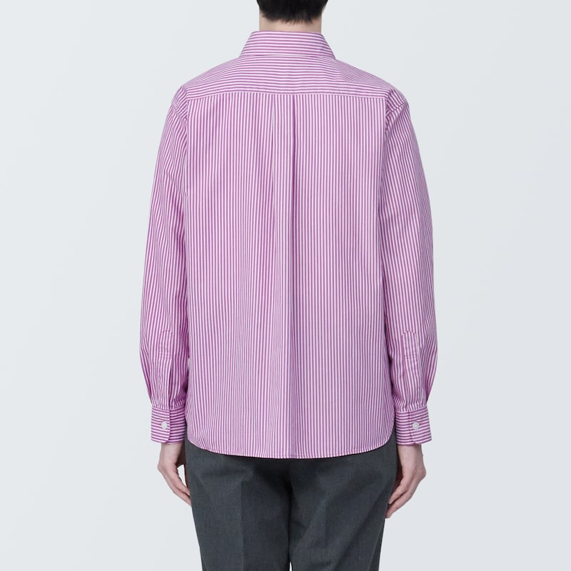 婦人　洗いざらし　ブロードレギュラーカラー長袖シャツ