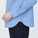 婦人　洗いざらし　ブロードレギュラーカラー長袖シャツ