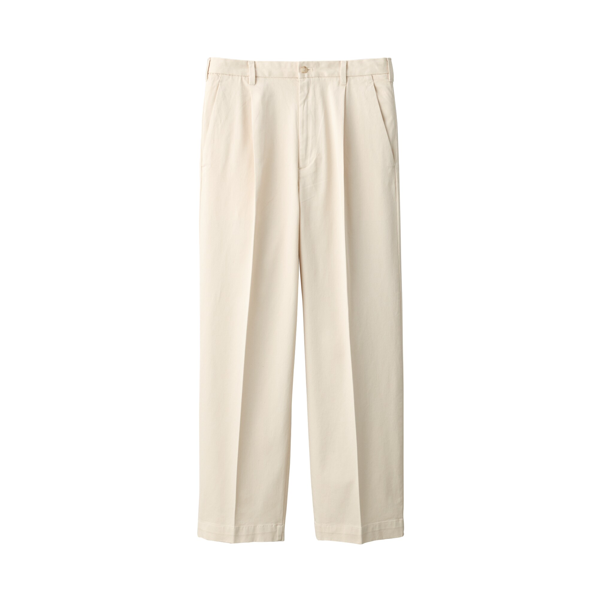 紳士 ストレッチチノタックワイドパンツ | 無印良品