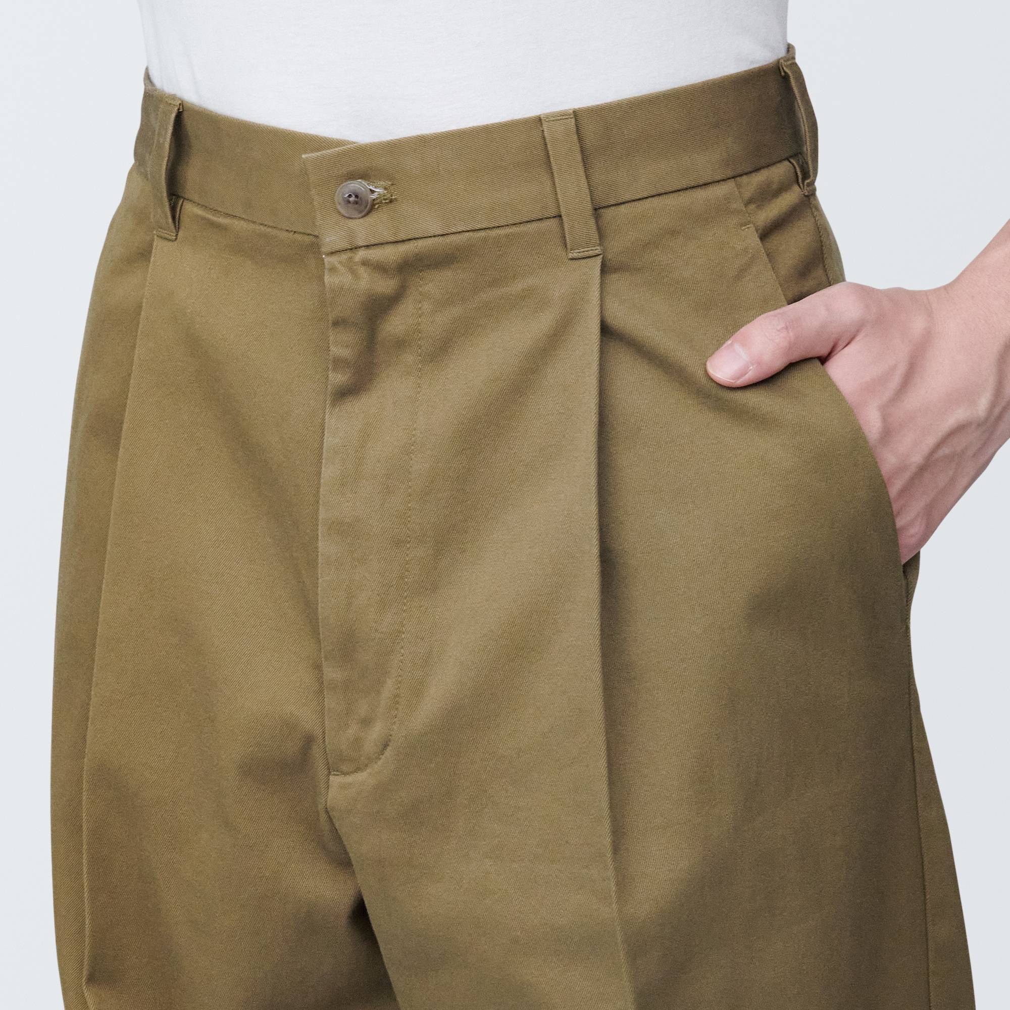 L'Appartement×AMERICANA*チノタックワイドパンツ*38 紳士 ストレッチチノタックワイドパンツ | 無印良品