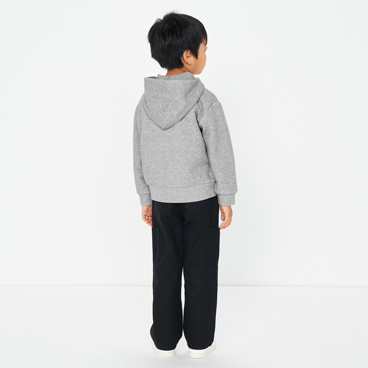 キッズ　二重編みスウェットフルジップパーカ