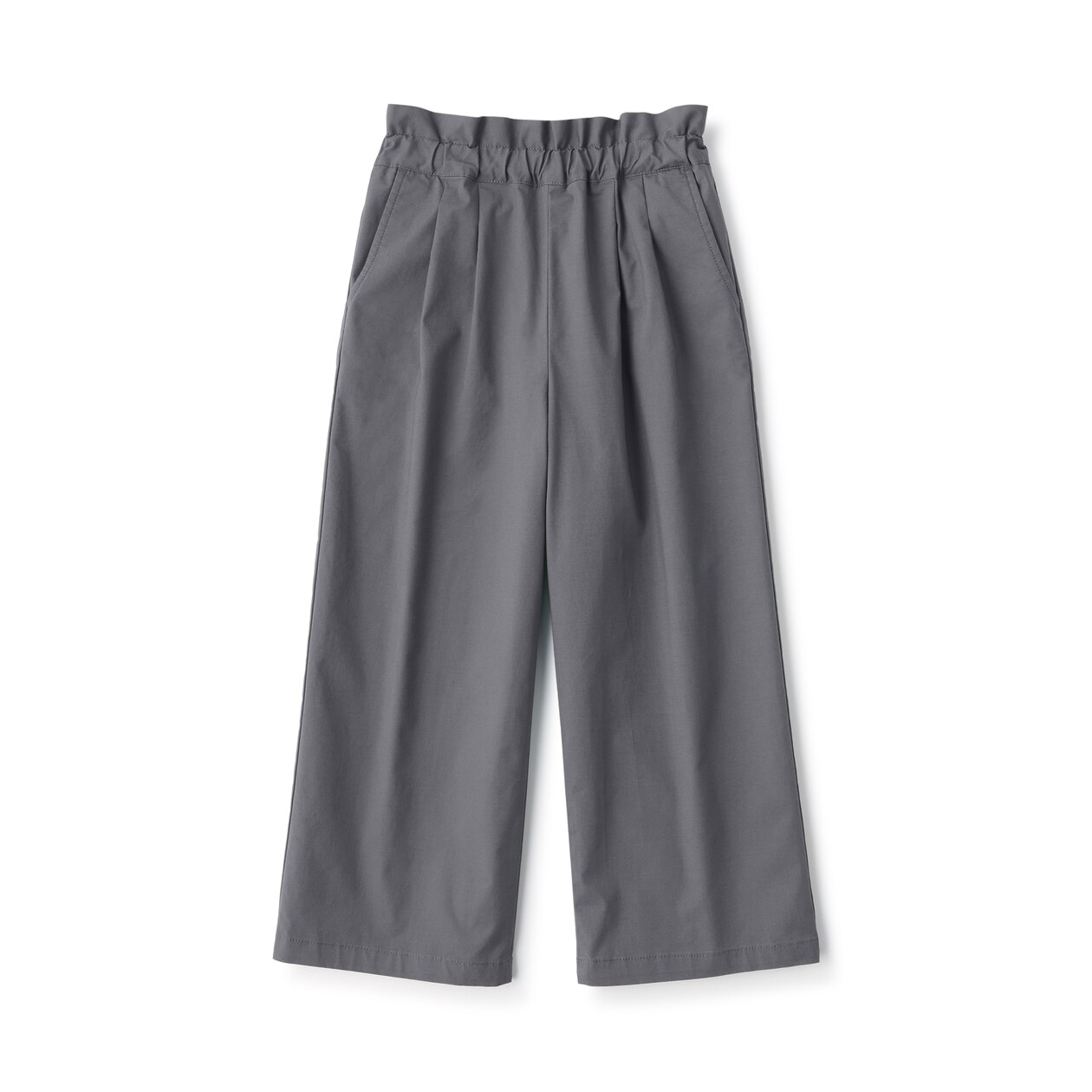 キッズ　ウエストフリルタックワイドパンツ