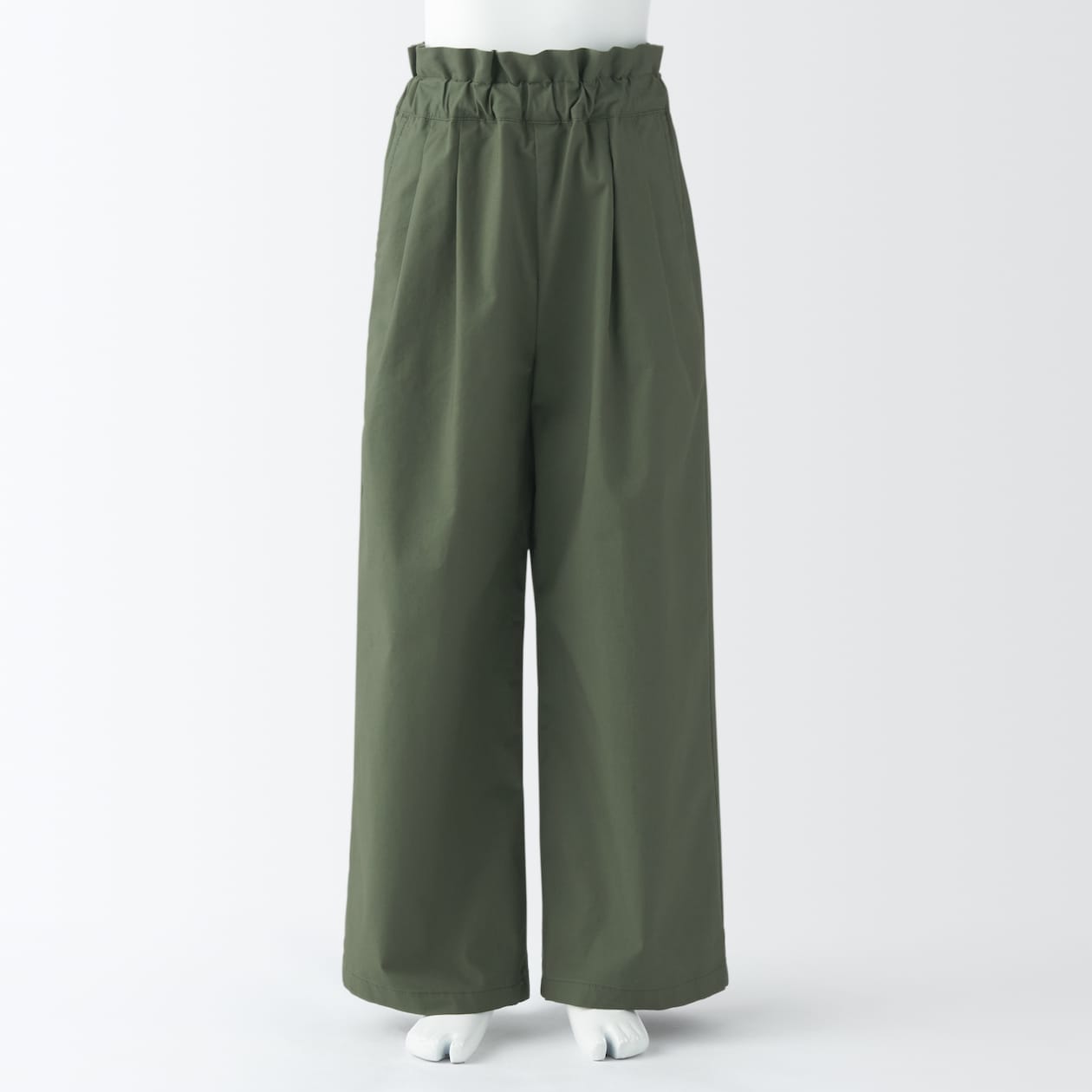 キッズ　ウエストフリルタックワイドパンツ