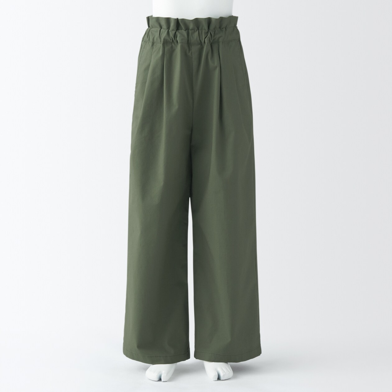 キッズ　ウエストフリルタックワイドパンツ