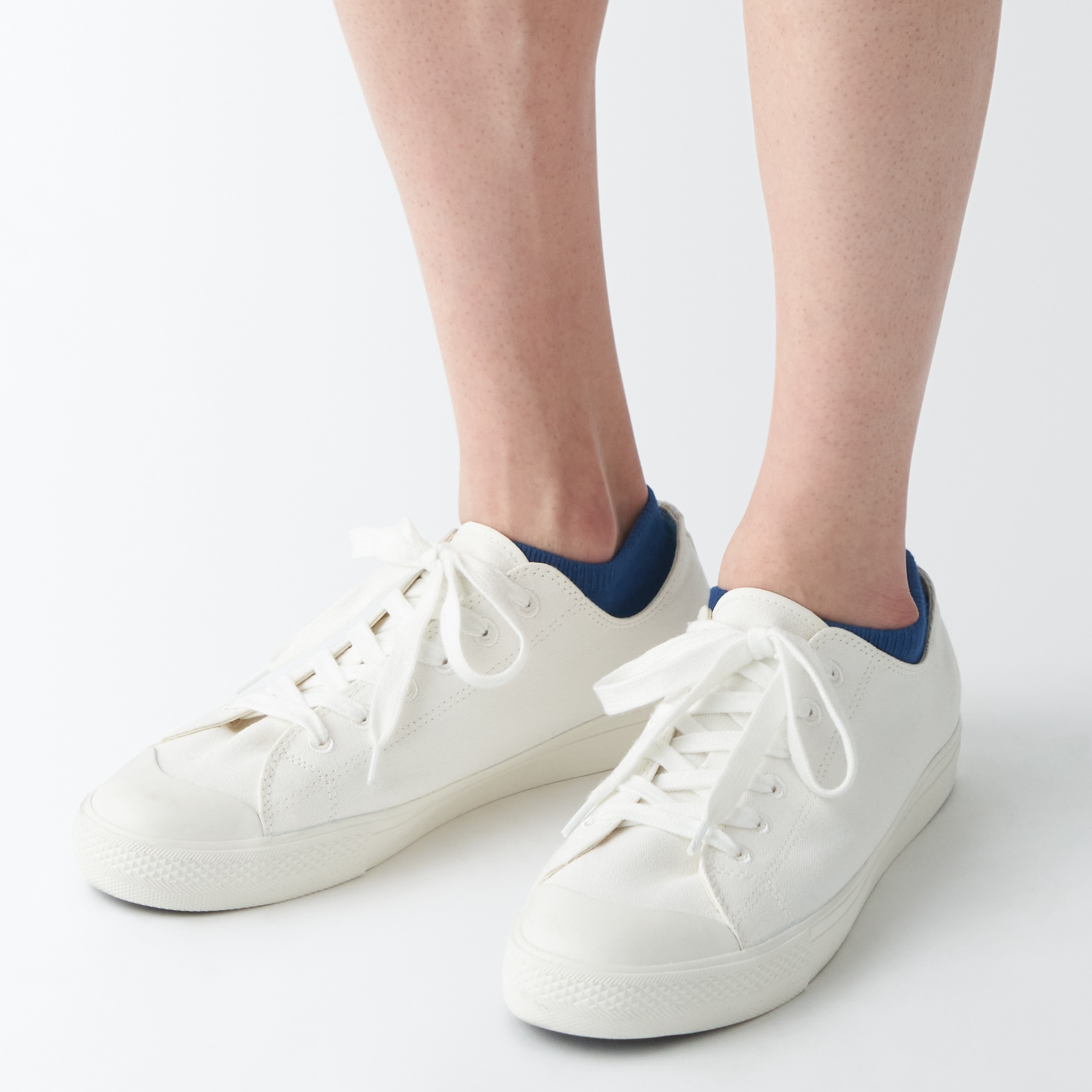 紳士　足なり直角　さらっと綿　スニーカーイン