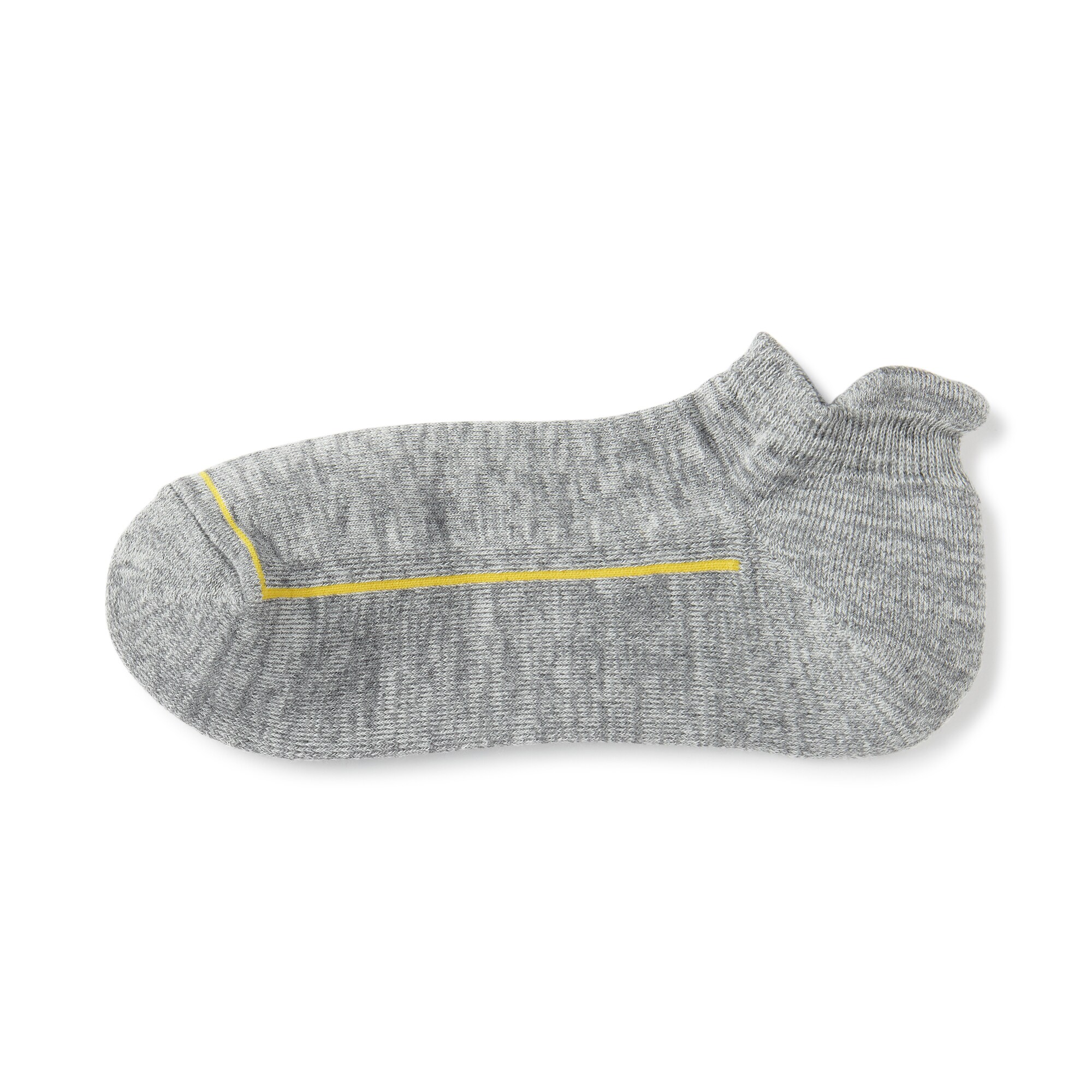 婦人　足なり直角　ウール混パイル編み　厚手スニーカーイン