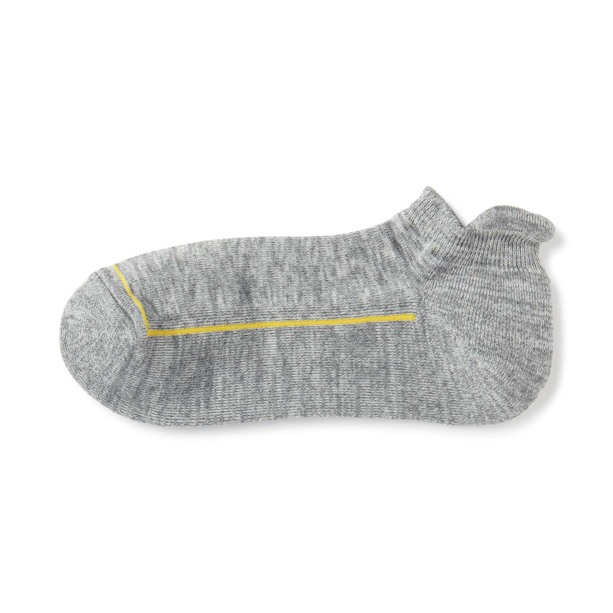 婦人　足なり直角　ウール混パイル編み　厚手スニーカーイン