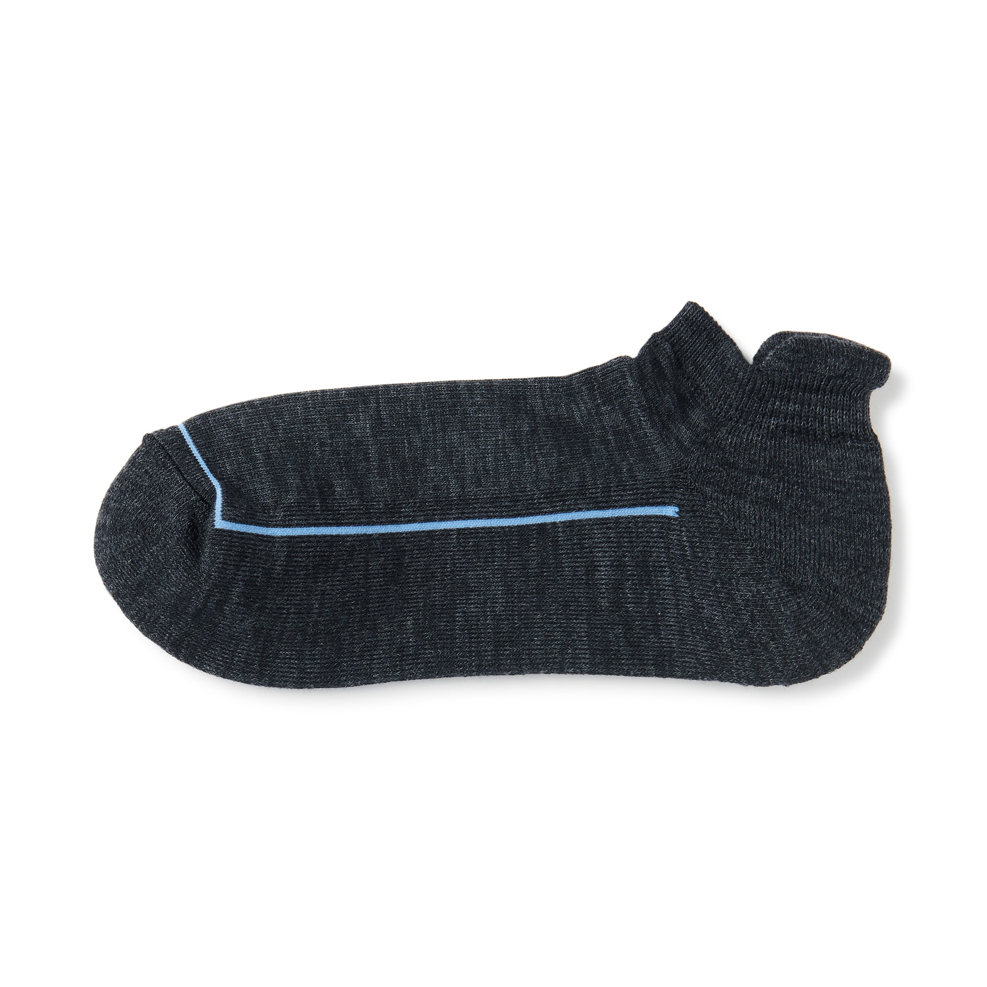 婦人　足なり直角　ウール混パイル編み　厚手スニーカーイン