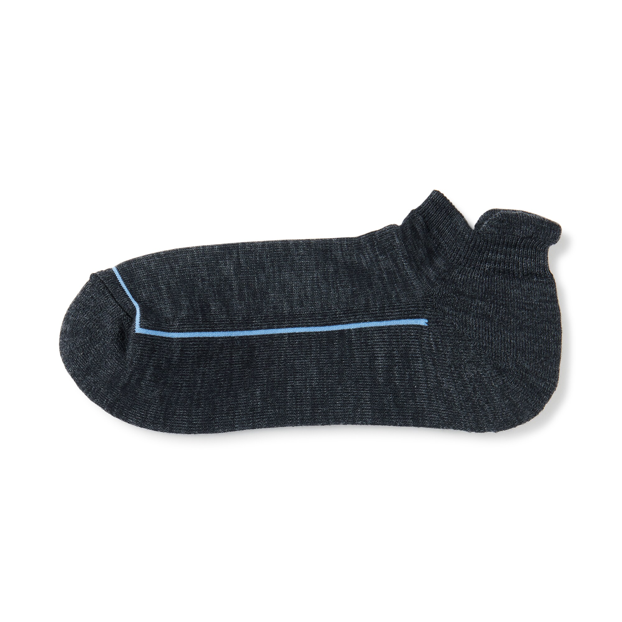 婦人　足なり直角　ウール混パイル編み　厚手スニーカーイン