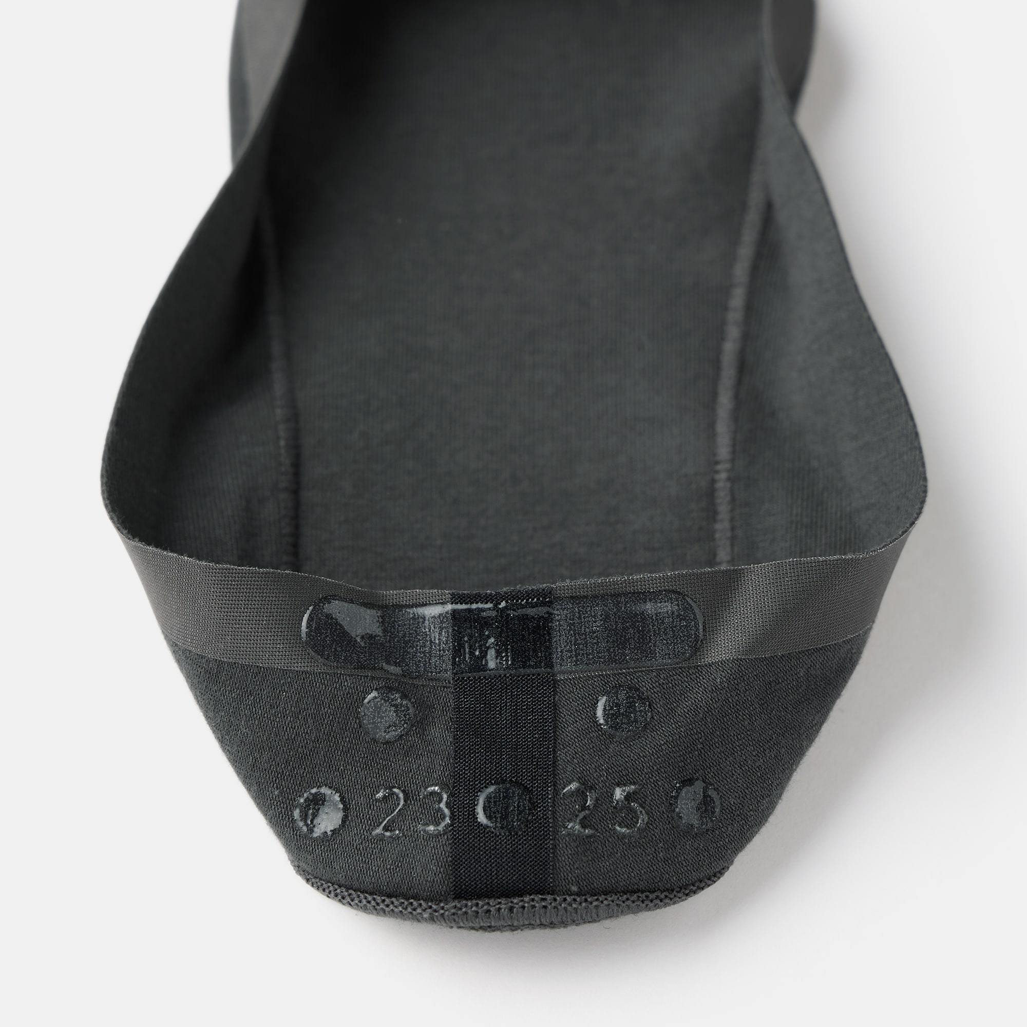 婦人　つま先に縫い目のない　浅履きフットカバー（かかと滑り止め付き）