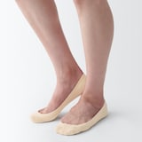 婦人　つま先に縫い目のない　浅履きフットカバー（かかと滑り止め付き）