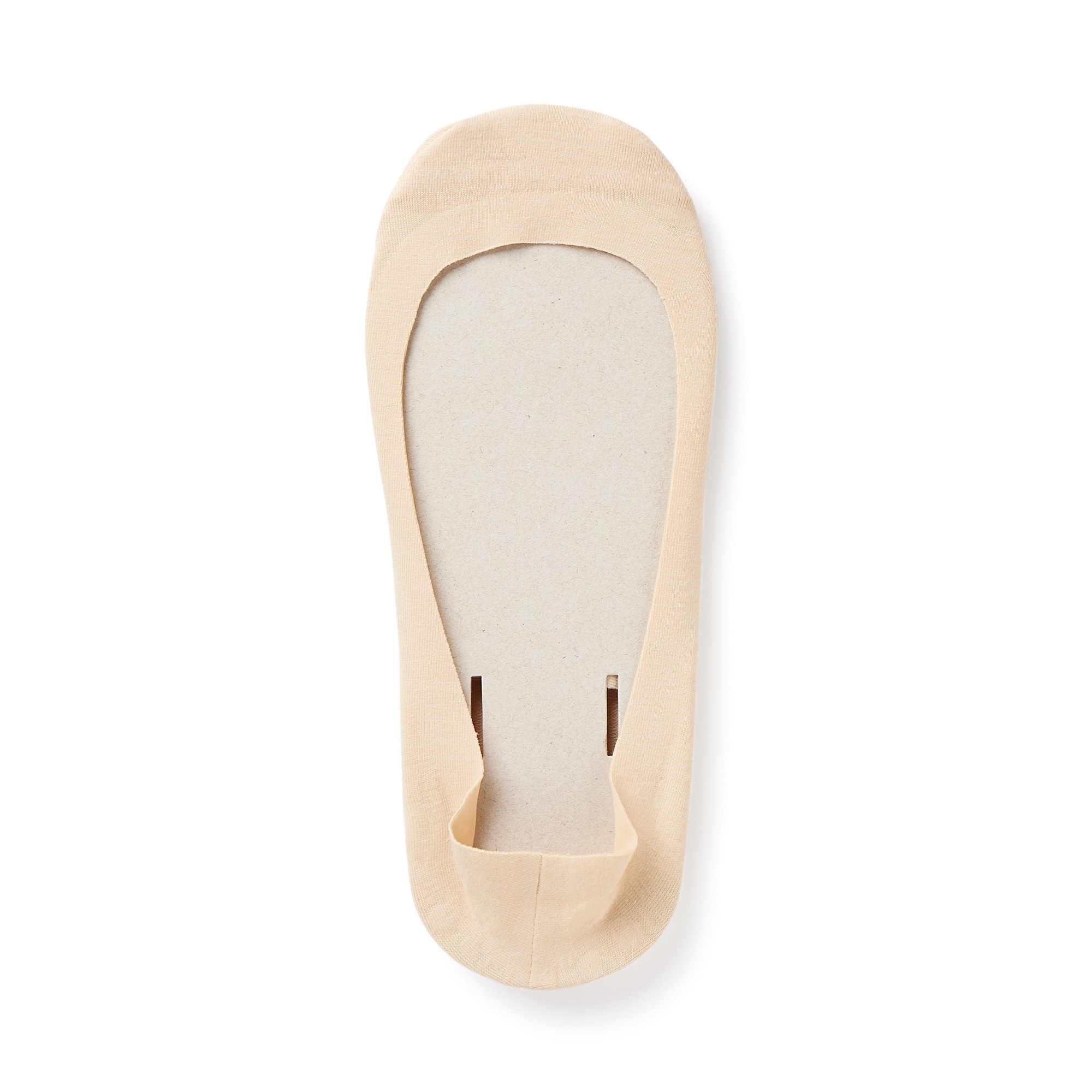 婦人　つま先に縫い目のない　浅履きフットカバー（かかと滑り止め付き）