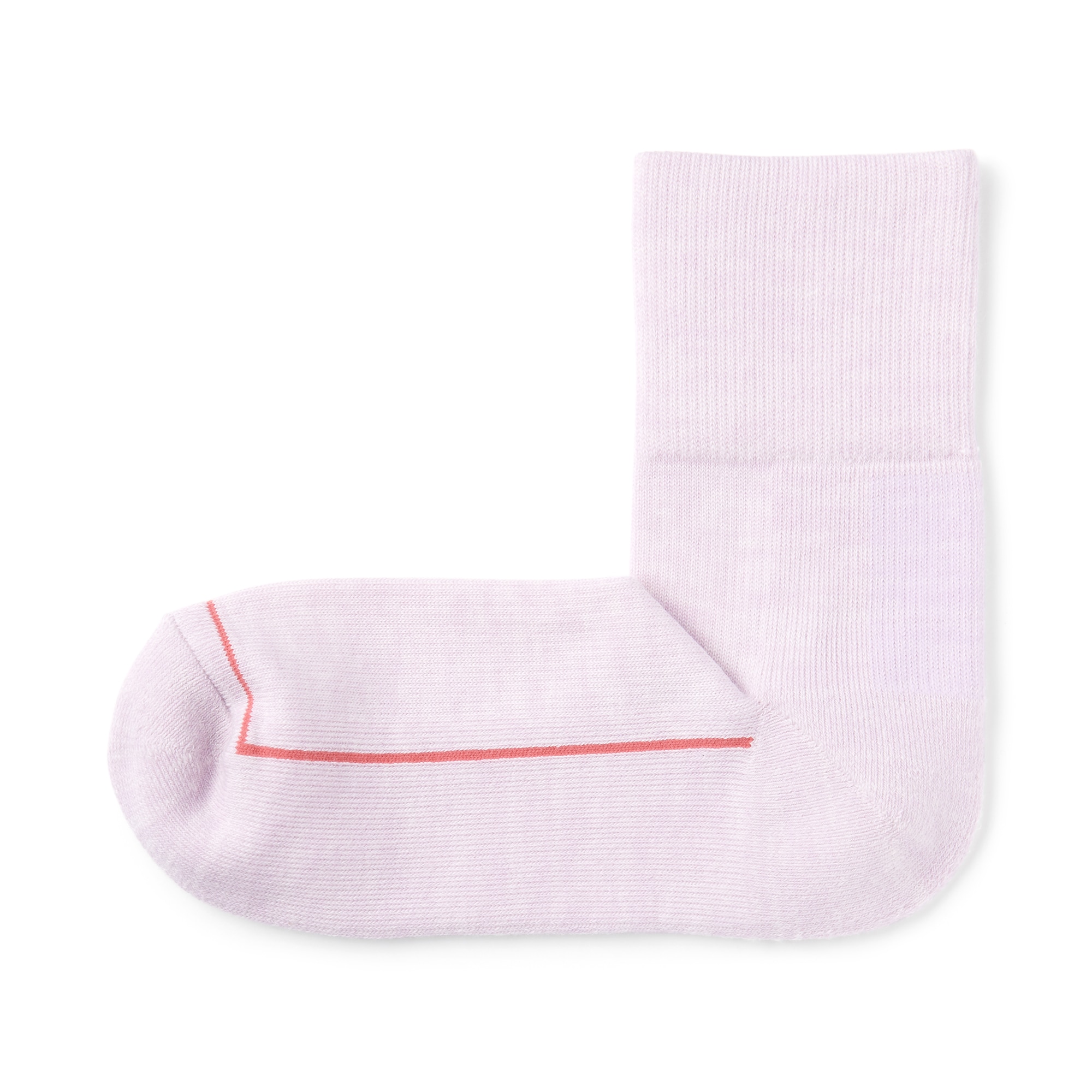 婦人　足なり直角　ウール混パイル編み　厚手ショート丈靴下