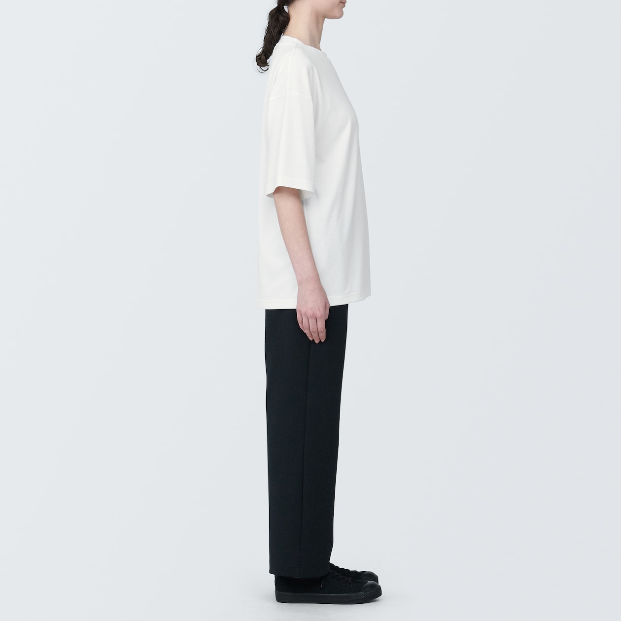 汚れが落ちやすい吸汗速乾クルーネック半袖Ｔシャツ