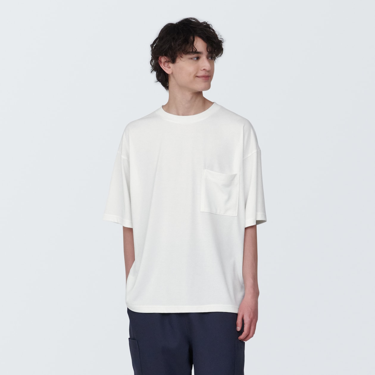 汚れが落ちやすい吸汗速乾クルーネック半袖Ｔシャツ
