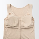 婦人　無染色前開きカップ入りタンクトップ