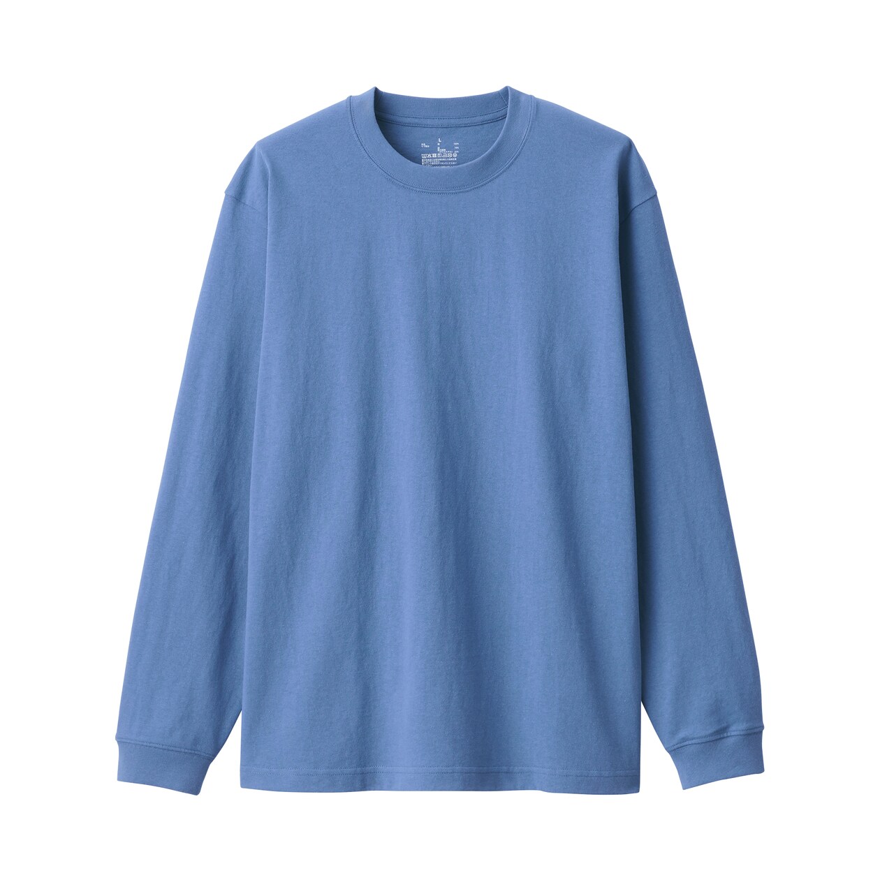紳士　洗いざらし太番手クルーネック長袖Ｔシャツ