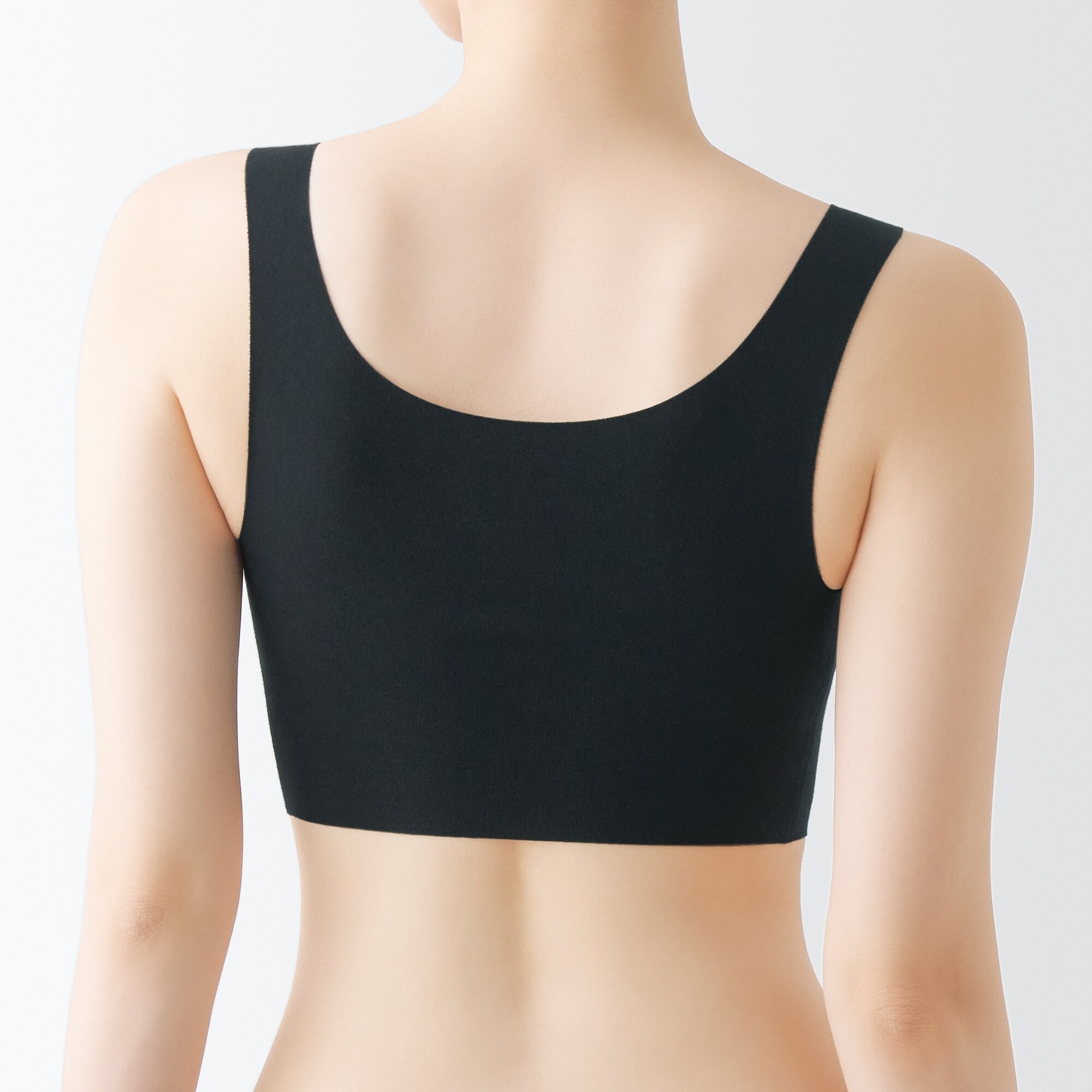 婦人 どこにも縫い目がないハーフトップブラジャー | 無印良品